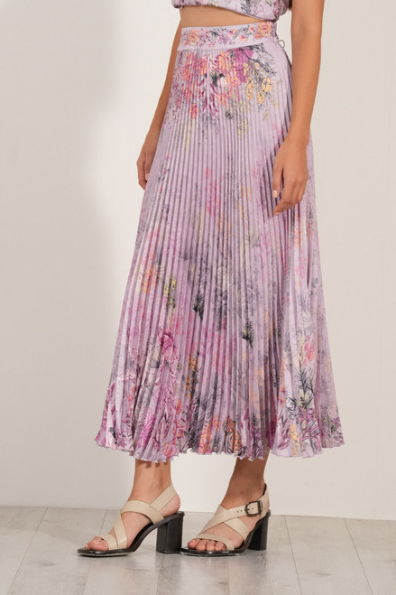 Margot Pleated Skirt - Mauve